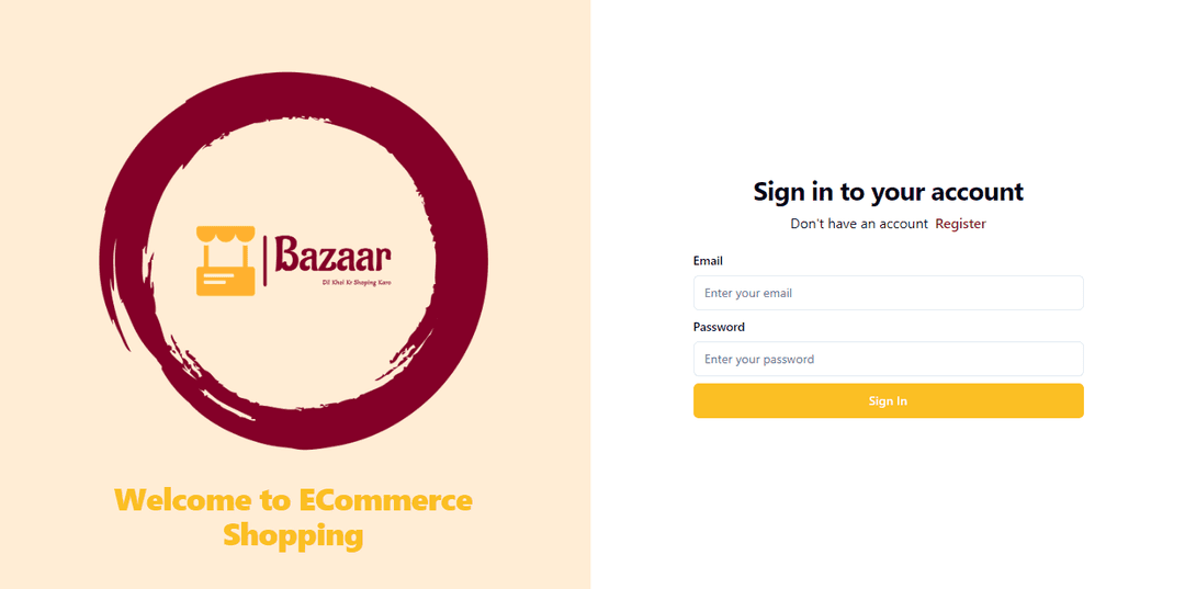 Bazaar- E-Commerces Website